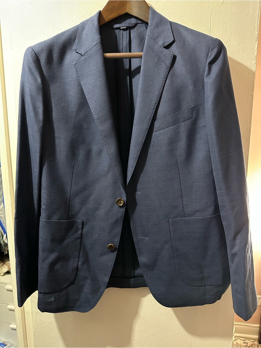 Bonobos Men's Textured Navy Sport Coat Blazer